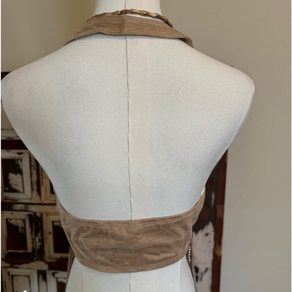 Windsor faux suede fringe halter - size L - Picture 6 of 9